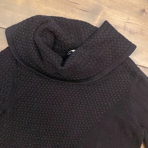 White House black market‎ WHBM knit cowl neck black sweater size XXS - Picture 3 of 4